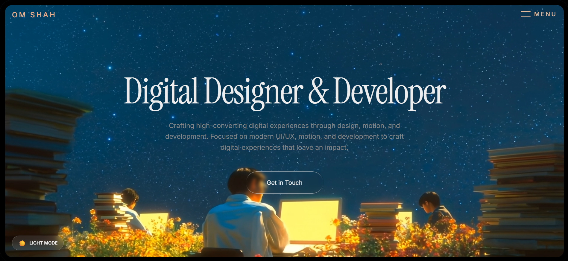 Om Shah Web Designer Portfolio